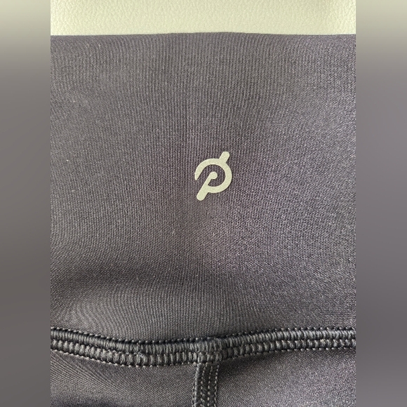 Clearance! Peloton Black Athletic Leggings with Vibrant Pink and Yellow Accents - Picture 6 of 13
